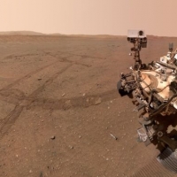 Perseverance Rover from NASA Photographs a Dust Devil on Mars
