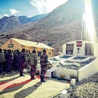 Memorial in Ladakh for Gallants of Galwan