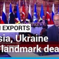 Russia, Ukraine seal grain exports deal.